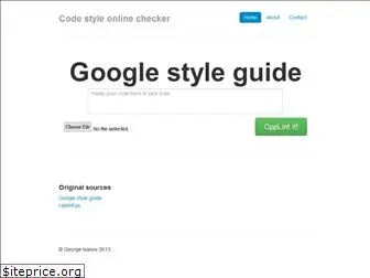 cpplint.appspot.com