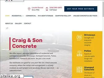 craigandsonconcrete.com