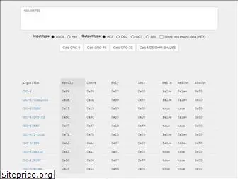crccalc.com