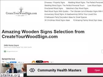 createyourwoodsign.com