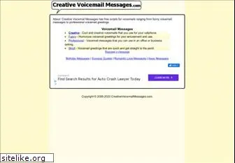 creativevoicemailmessages.com