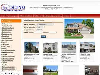 creciendobienesraices.com