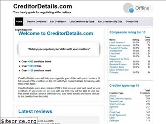 creditordetails.com