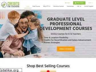 creditsforteachers.com