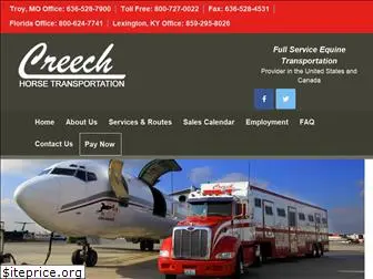 creechhorsetransportation.com