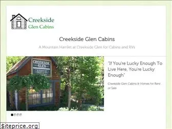 creeksideglencabins.com
