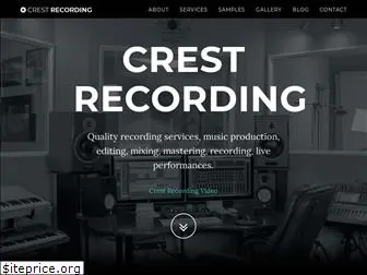 crestrecording.com