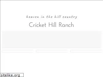 crickethillranch.com