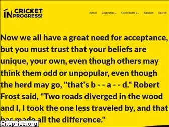 cricketinprogress.com