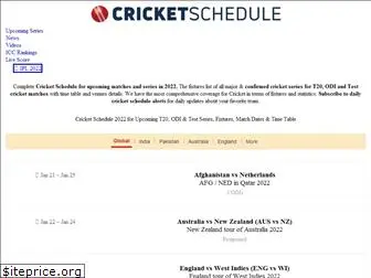 cricketschedule.com