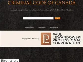 criminal-code.ca
