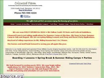 criswoodfarmandtackshop.com