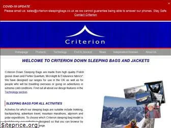 criterion-sleepingbags.co.uk