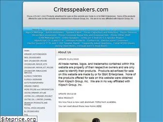 critesspeakers.com