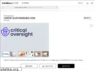 criticaloversight.com