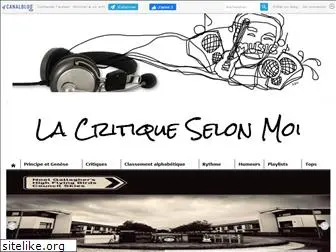 critiqueselonmoi.canalblog.com