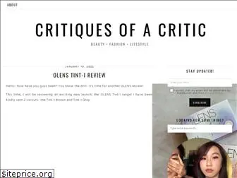 critiquesofacritic.com