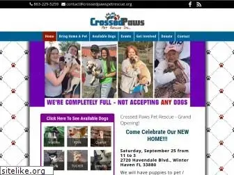 crossedpawspetrescue.org