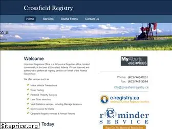 crossfieldregistry.ca