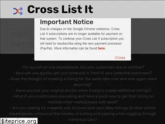 crosslistit.com