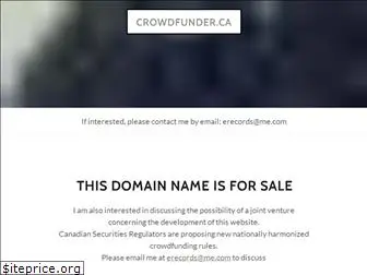 crowdfunder.ca