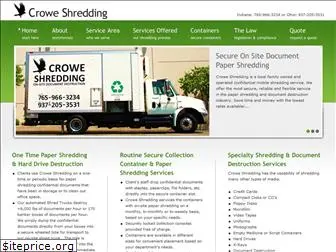 croweshredding.com