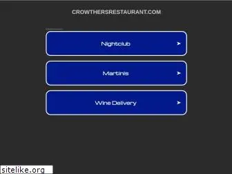 crowthersrestaurant.com