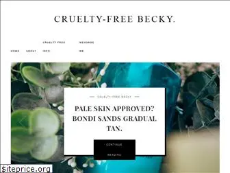 crueltyfreebecky.com
