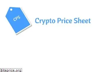 cryptopricesheet.com