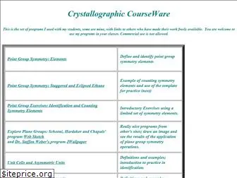 crystallographiccourseware.com