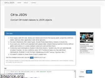 csharp2json.io