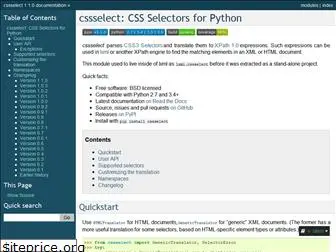 cssselect.readthedocs.io