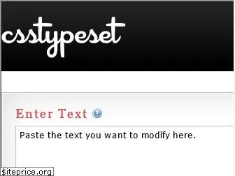 csstypeset.com