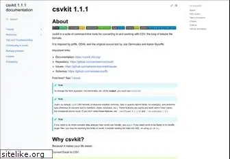 csvkit.readthedocs.io