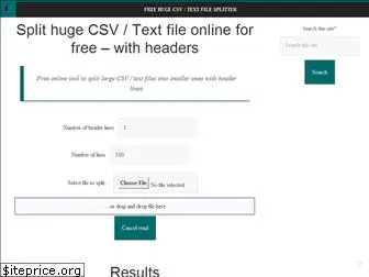 csvsplit.com