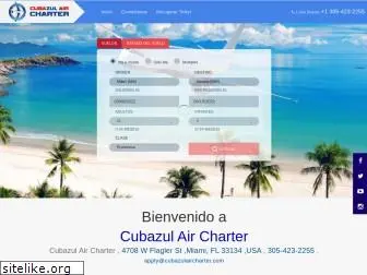 cubazulaircharter.com