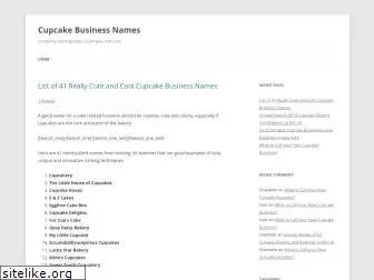 cupcakebusinessnames.com