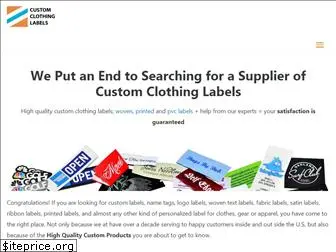 Custom Clothing Labels: Woven, Printed & PVC / Best US Supplier
