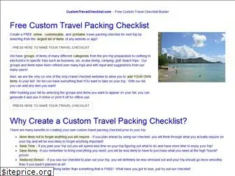 customtravelchecklist.com