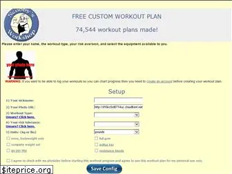 customworkoutplanner.com