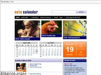 cutecalendar.org