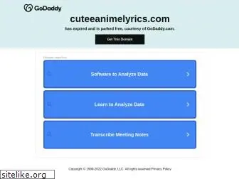 cuteeanimelyrics.com