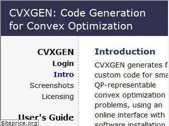 cvxgen.com