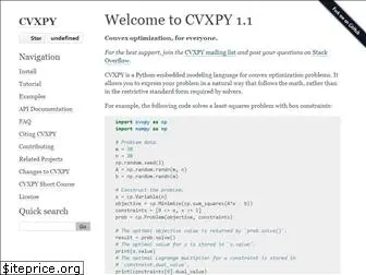 cvxpy.org
