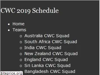 cwc2019schedule.com