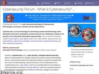 cybersecurityforum.com