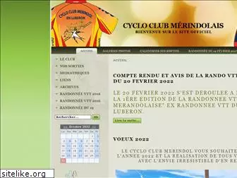 cycloclubmerindol.fr