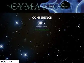 cymaticsconference.com