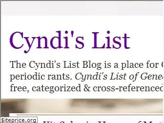 cyndislist.blogspot.com