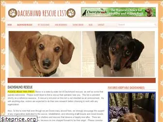 dachshundrescuelist.com